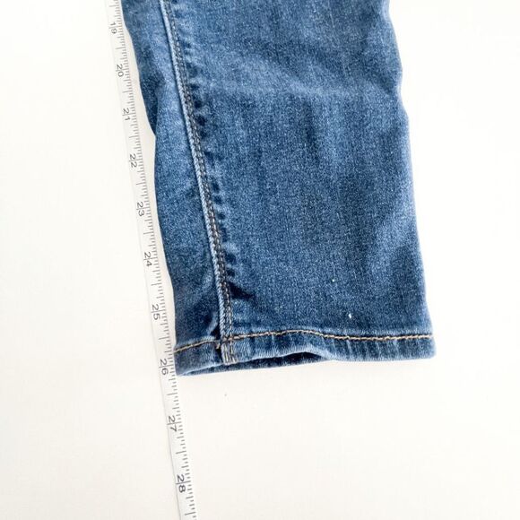 Hudson Super Skinny Crop Krista Womens Low Rise Distress Light Wash Blue Jeans S - Picture 9 of 11